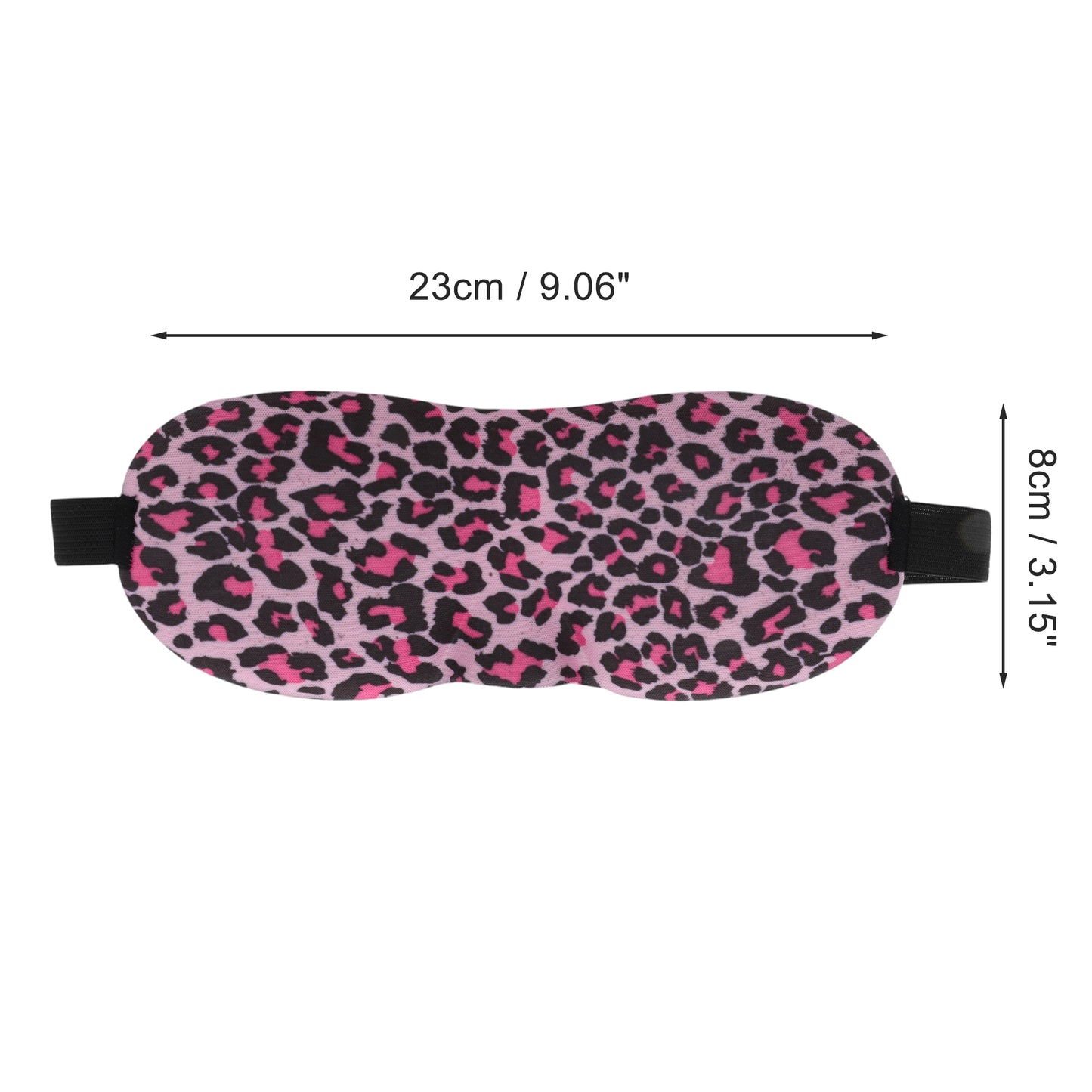 Leopard Print 3D Eye Mask for Rest for Travel Pink