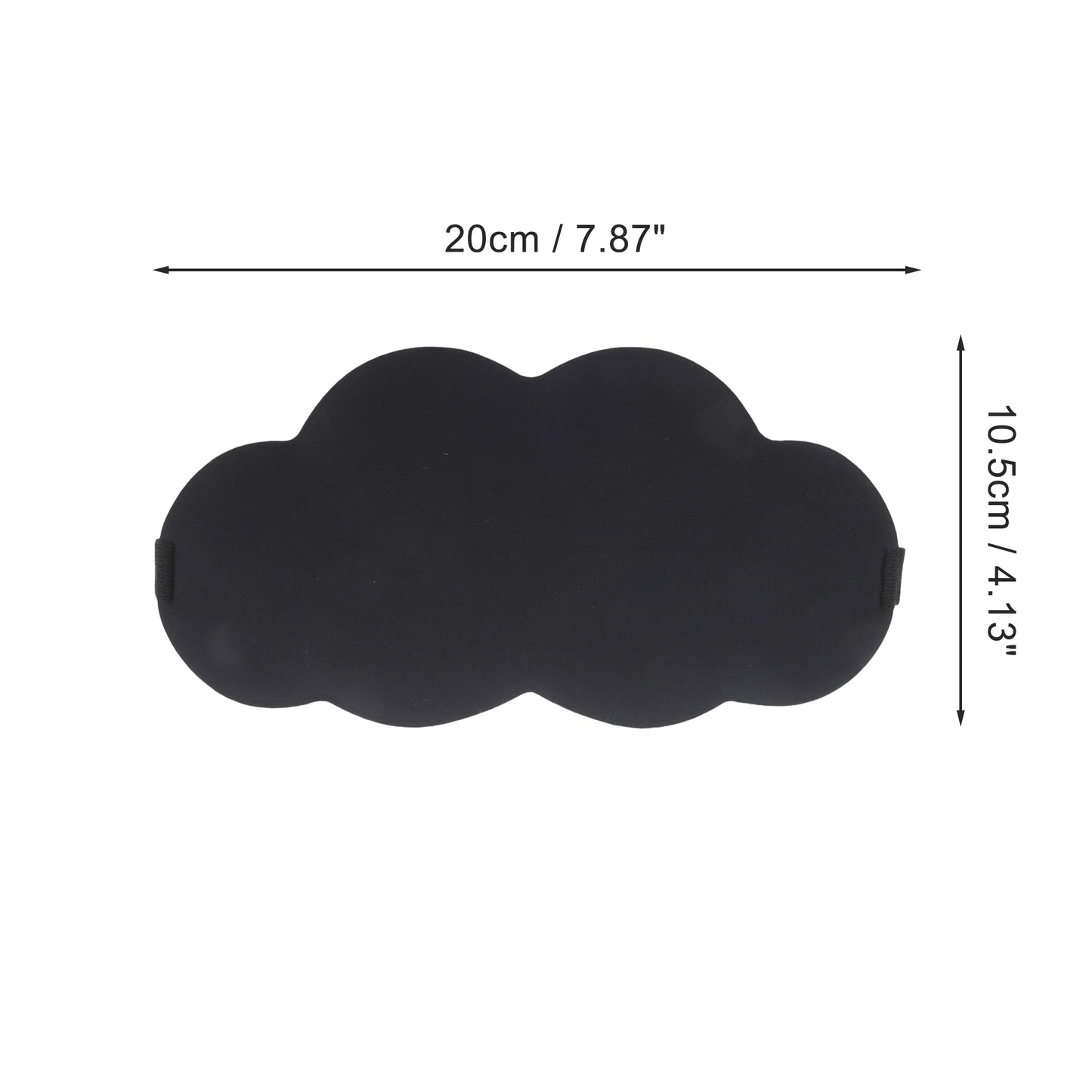 Clouds Sahped 3D Eye Mask for Rest for Travel Black