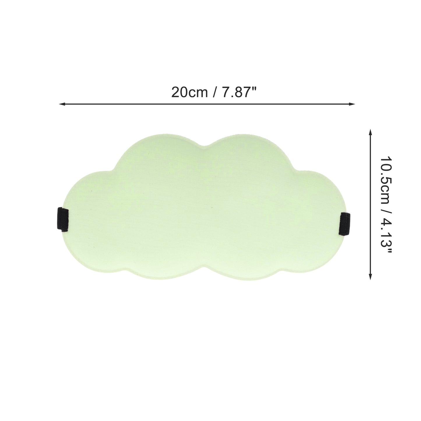 Clouds Sahped 3D Eye Mask for Rest for Travel Green