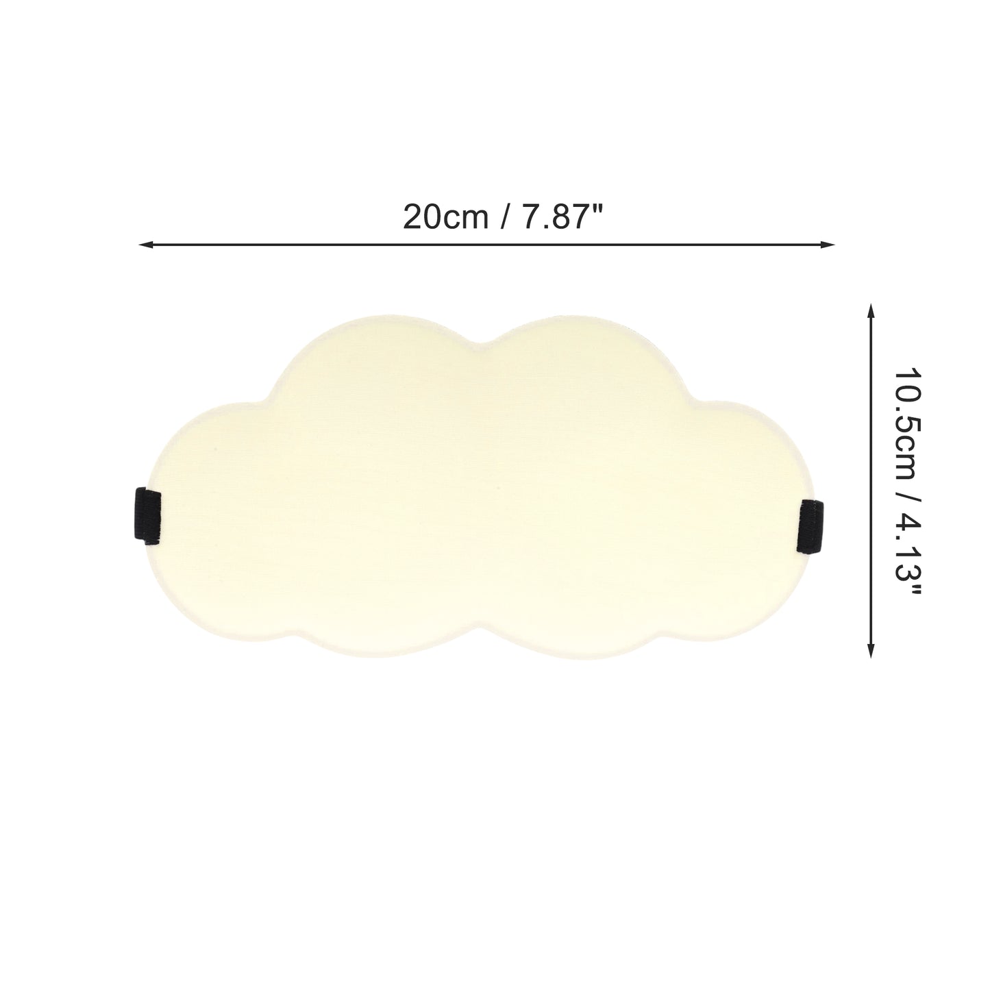 Clouds Sahped 3D Eye Mask for Rest for Travel Beige