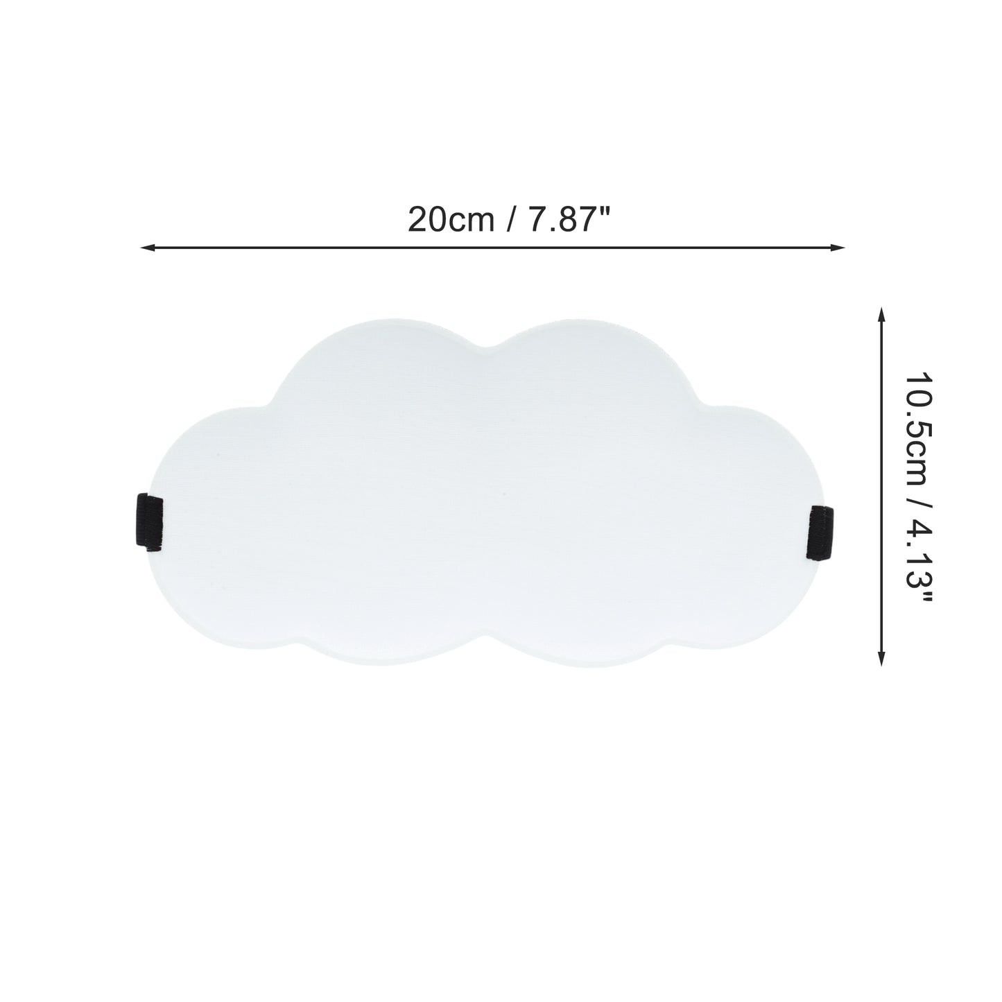 Clouds Sahped 3D Eye Mask for Rest for Travel Gray