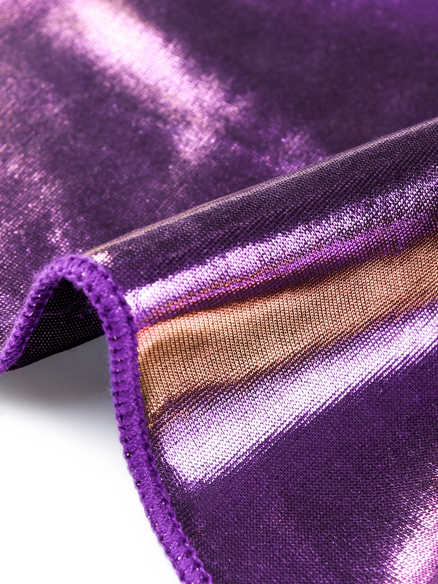 Women's Metallic Backless Cami Asymmetrical Spaghetti Straps Halter Sparkle Top