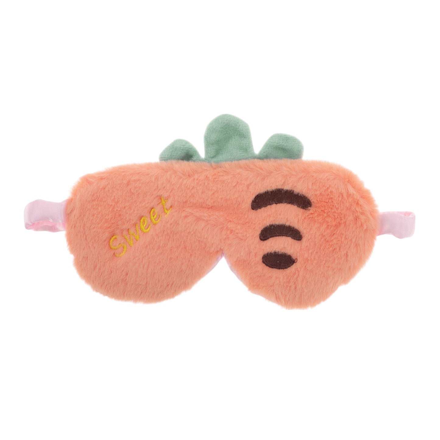 Durable Carrot Eye Mask Cute Eye Shade Cover for Office Orange