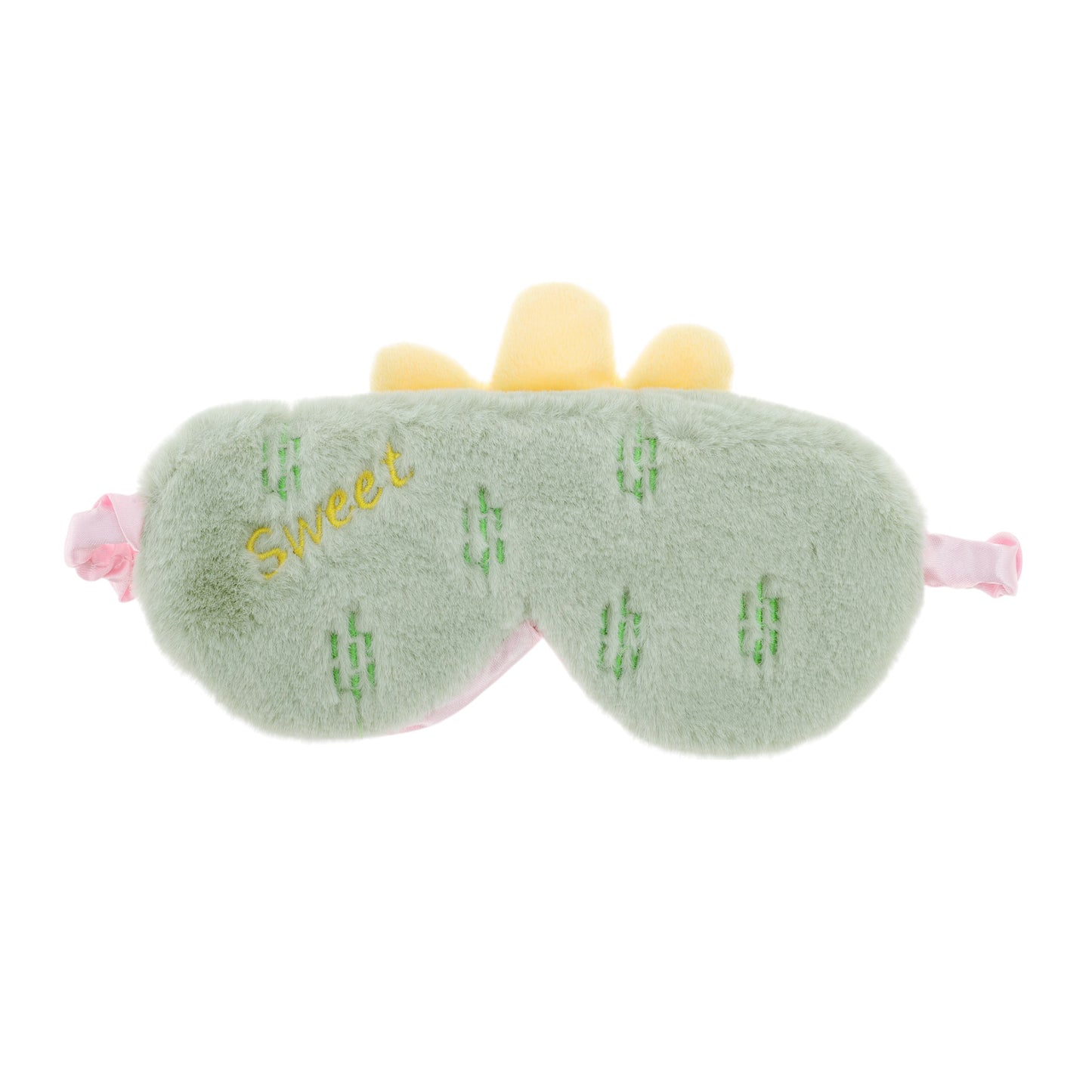 Durable Cactus Eye Mask Cute Eye Shade Cover for Office Green