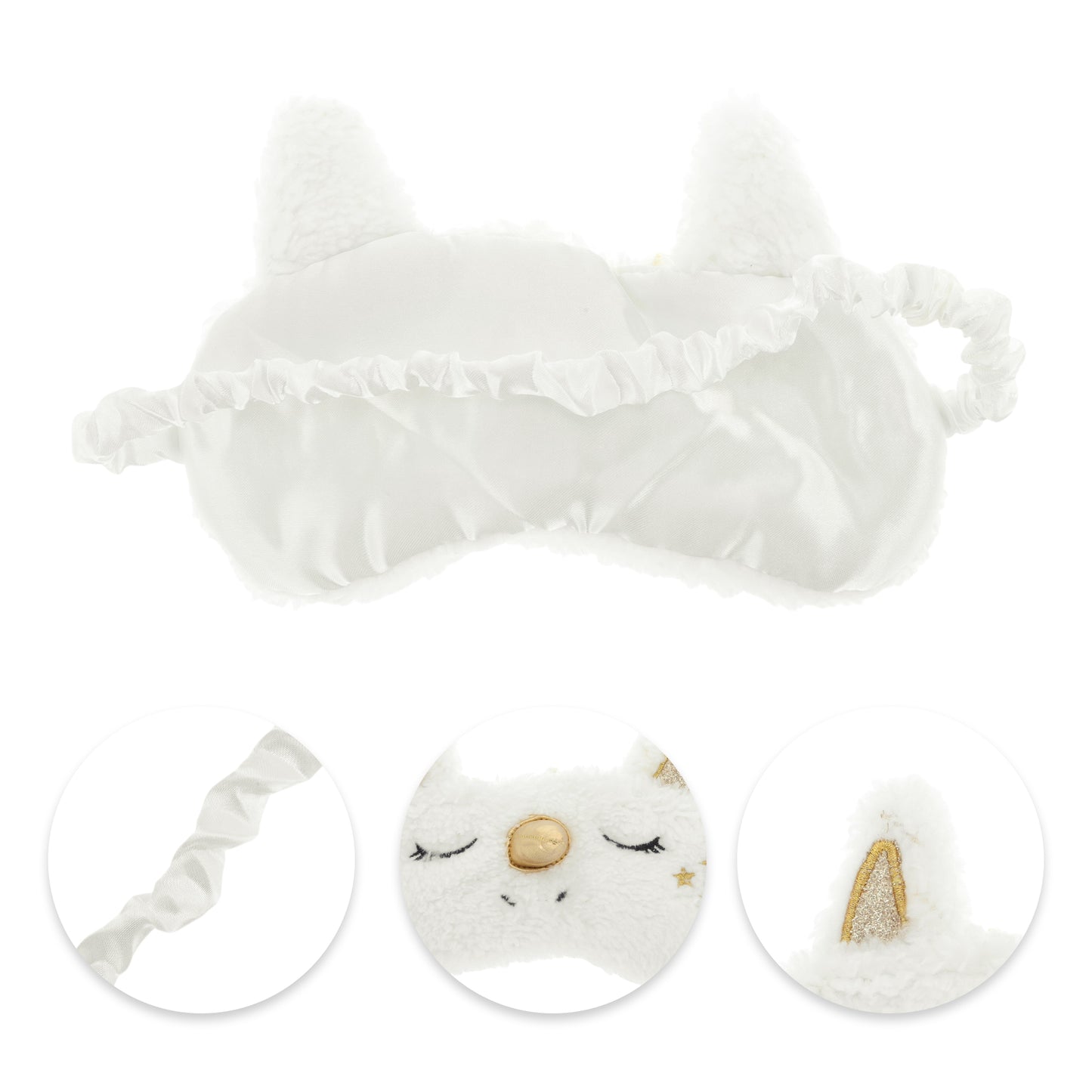 Durable Unicorns Eye Mask Cute Eye Shade Cover for Office Gold