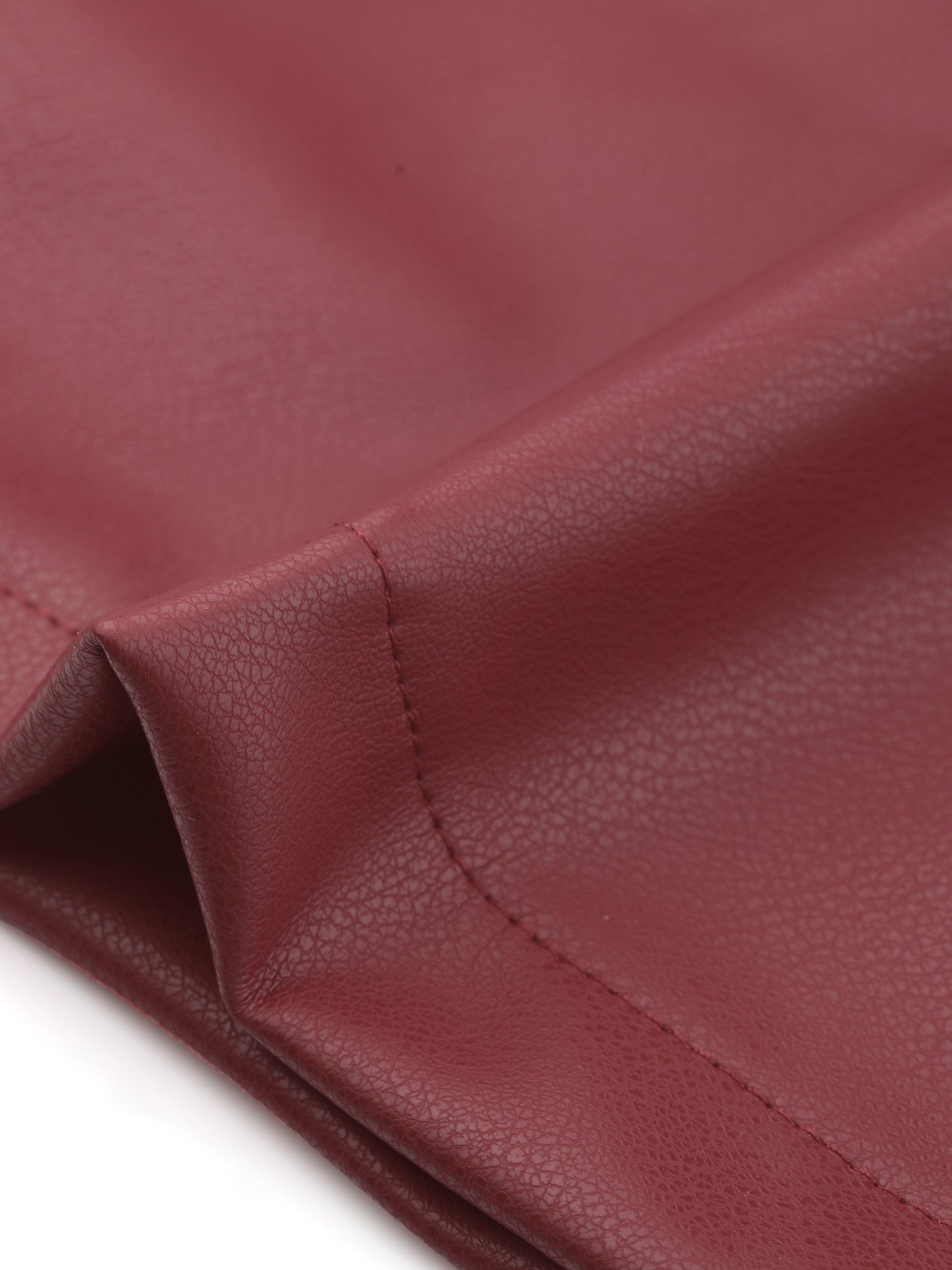 Women's Faux Leather Casual Pants High Waist Bell Bottom Flared Long PU Trousers