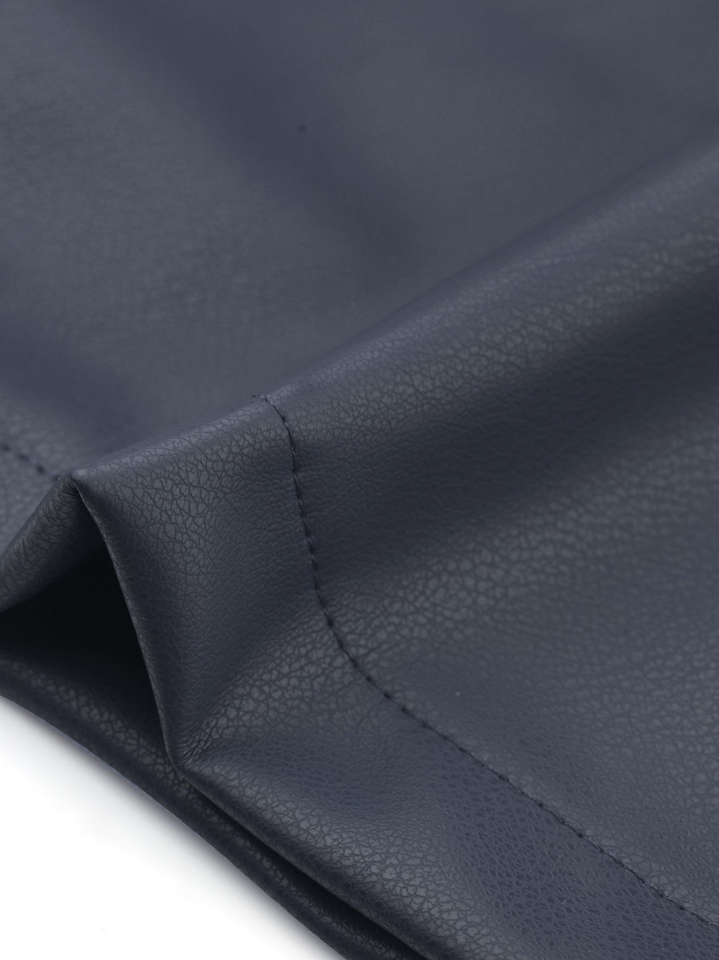 Pantalones casuales de cuero sintético para mujer, cintura alta, acampanados, largos, de PU