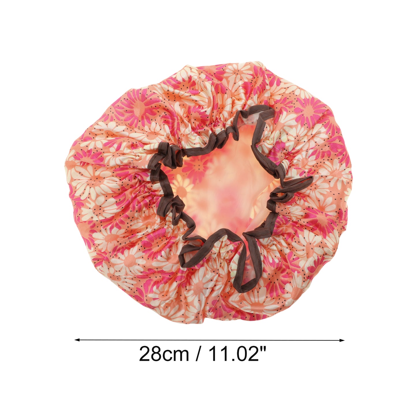 1 Pc Women Sunflower Bath Cap for Bathroom Business Travel Red