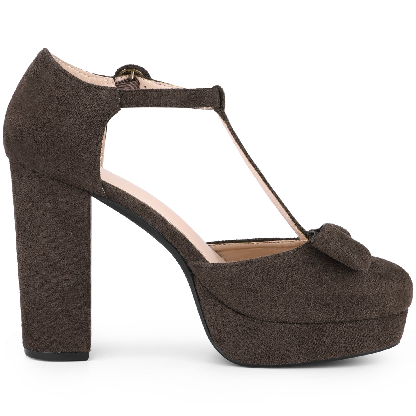 Zapatos de vestir Mary Jane con plataforma y tacón grueso para mujer