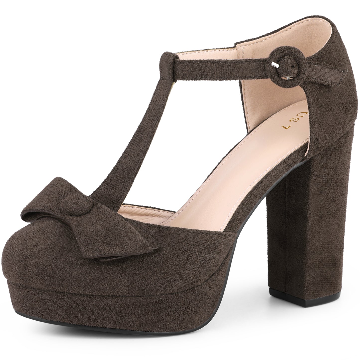 Zapatos de vestir Mary Jane con plataforma y tacón grueso para mujer