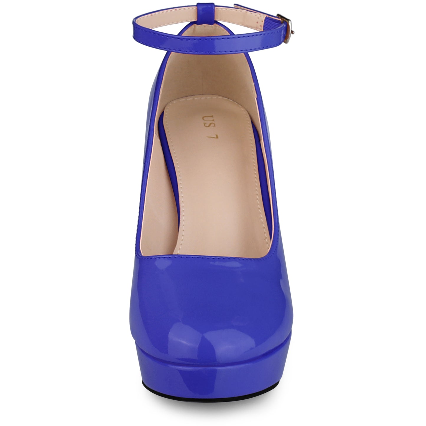 Women's Platform Ankle Strap Chunky Heel Mary Janes Pumps
