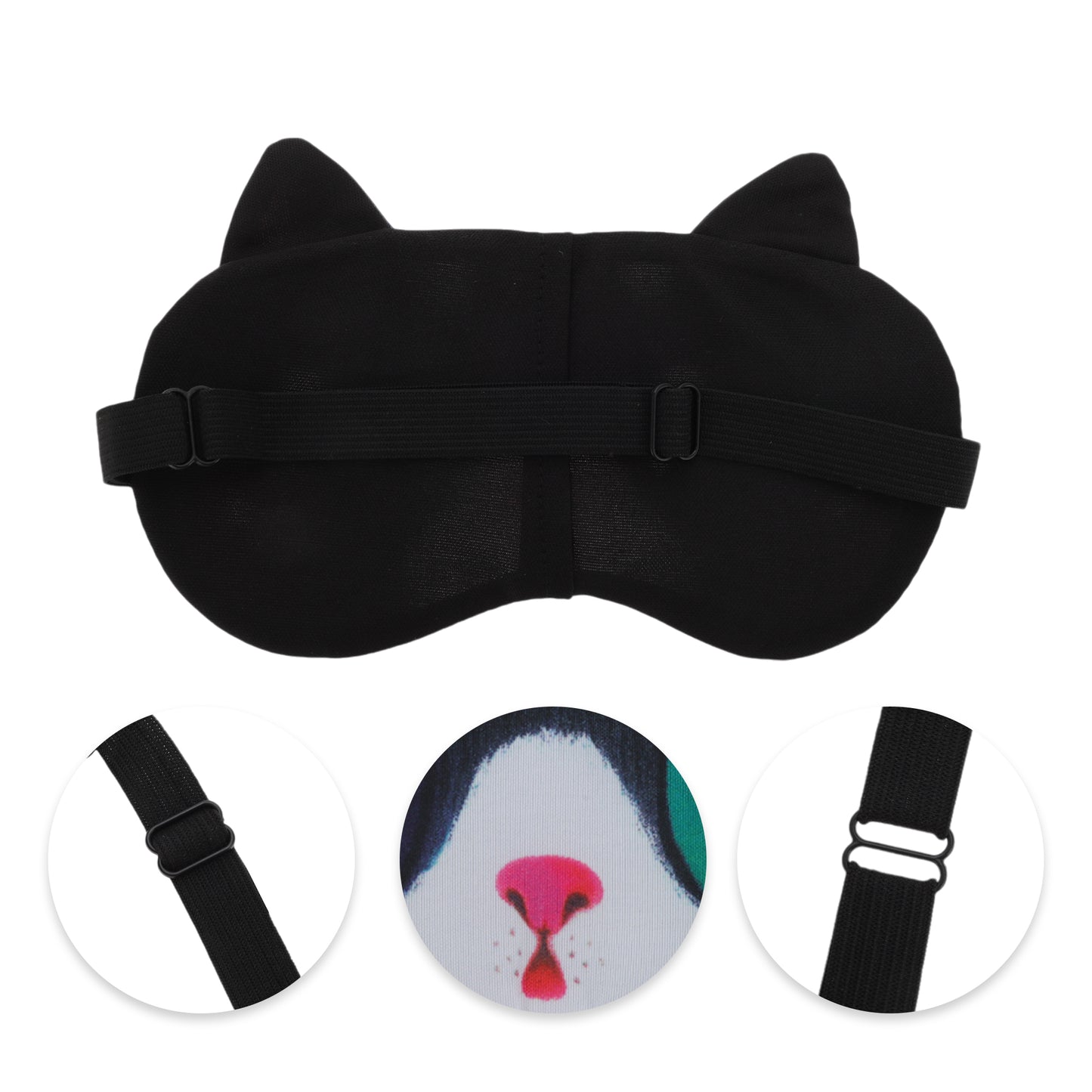 Portable Cats Eye Mask Eye Shade Cover for Rest Black