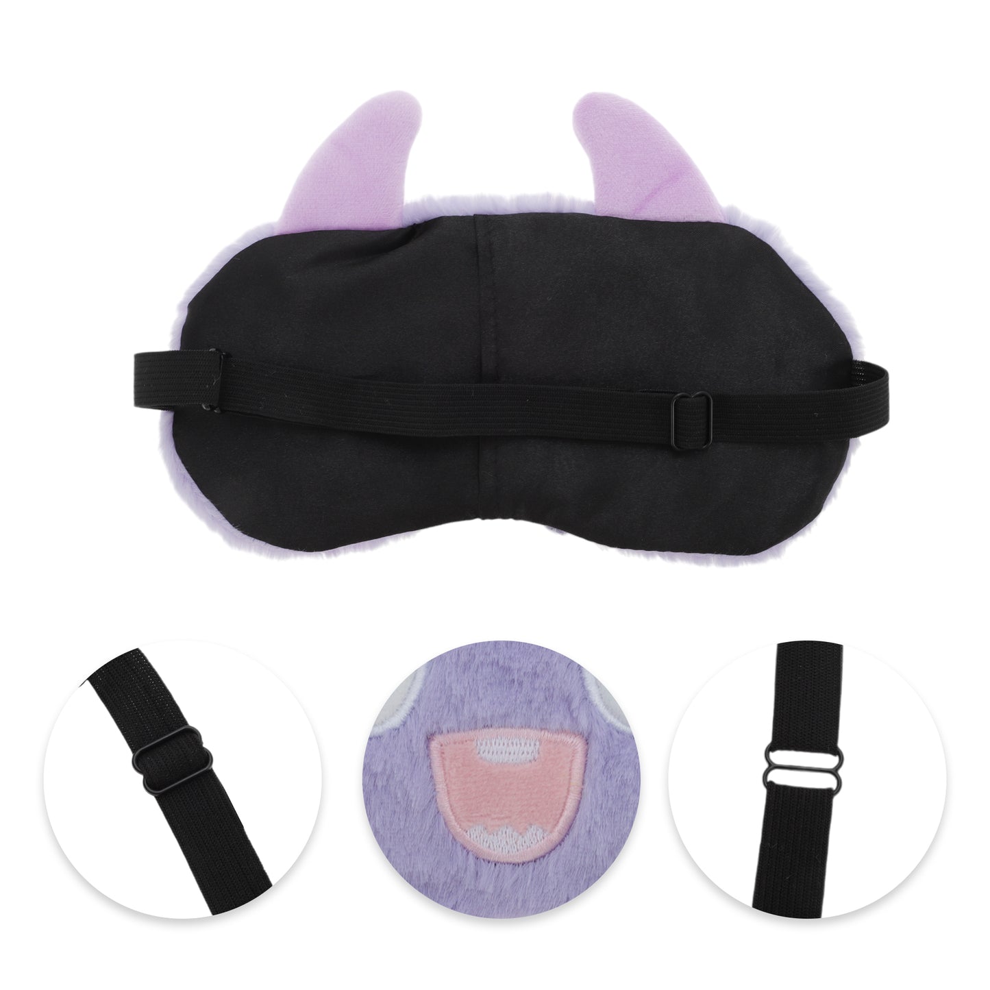 Portable Monster Sleep Mask Eye Shade Cover for Rest Purple