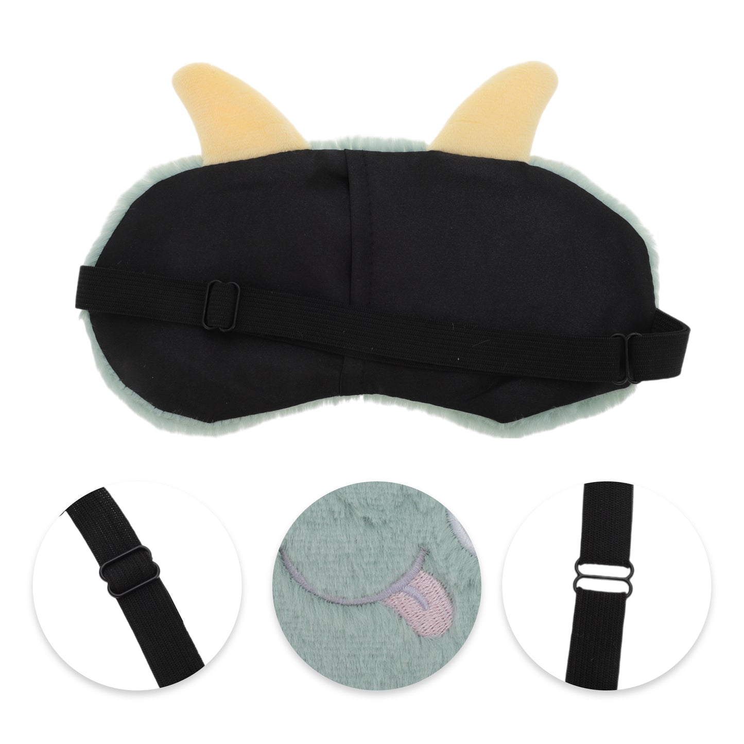 Portable Monster Sleep Mask Eye Shade Cover for Rest Green