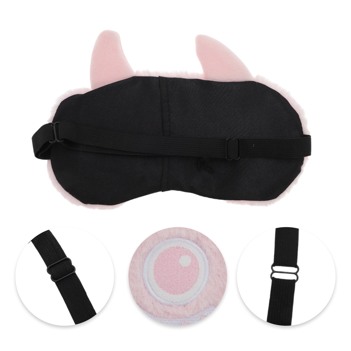 Portable Monster Sleep Mask Eye Shade Cover for Rest Pink