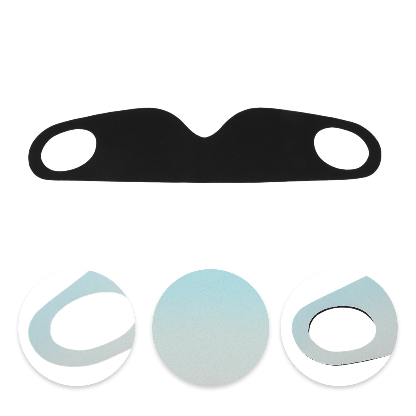 Portable Soft Ear Hanging Gradient Sleep Mask for Travel Gradient Blue