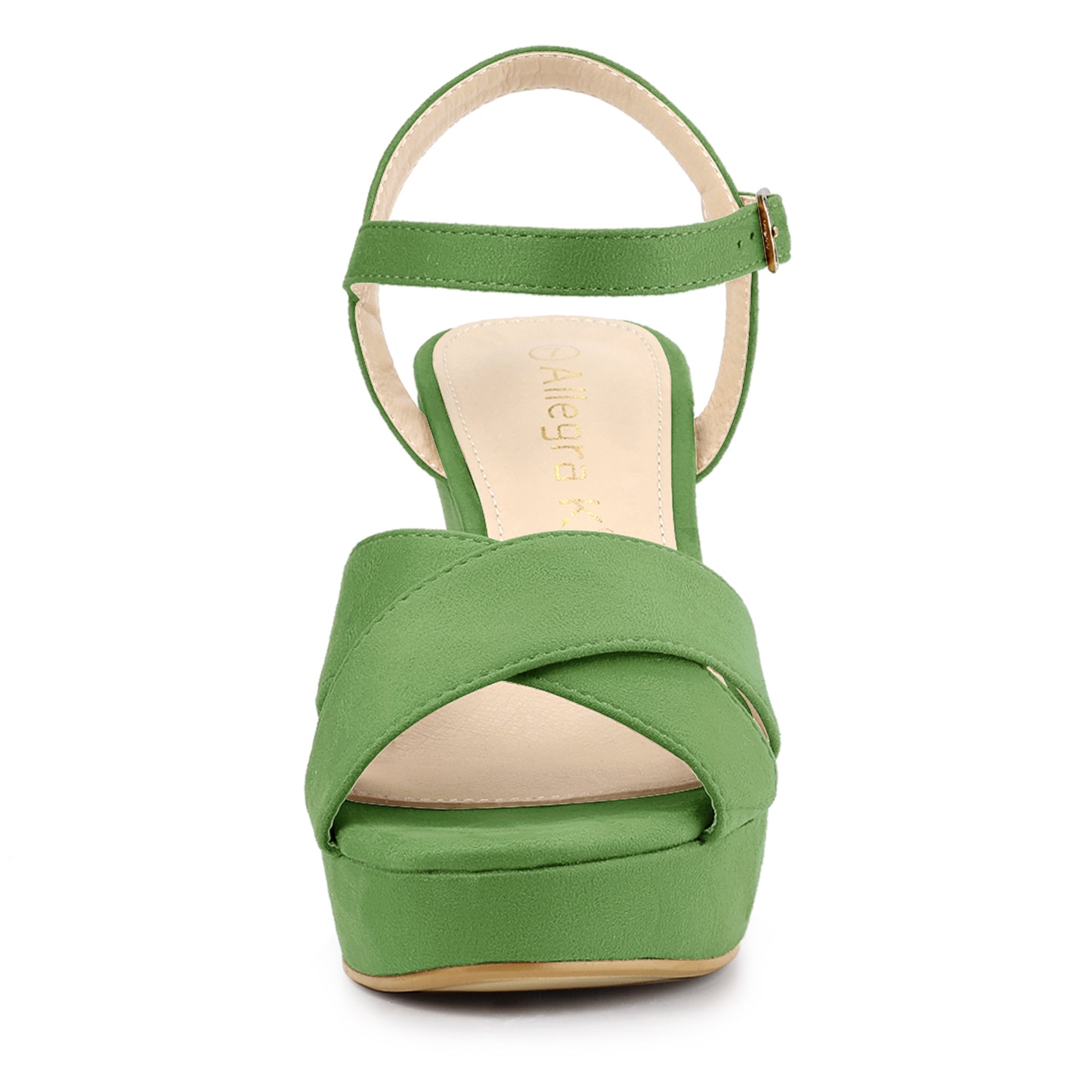 Sandalias de plataforma con tacón grueso y tira trasera para mujer