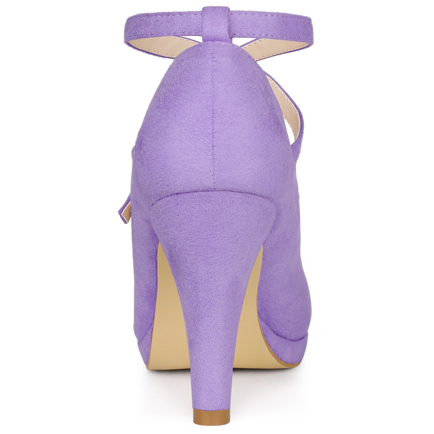 Women's Platform Cross Strap Stiletto Heels Mary Jane Pumps