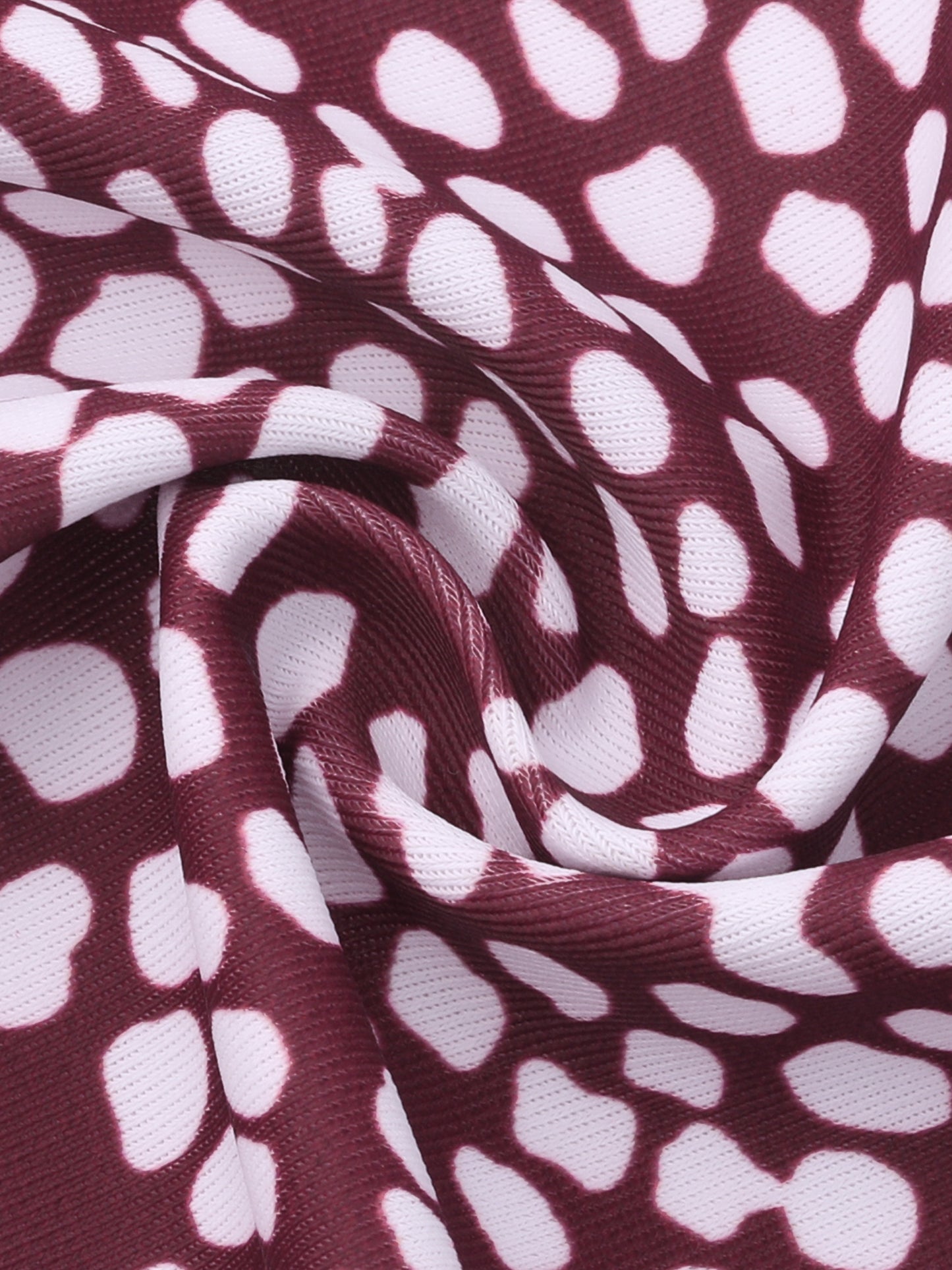 Conjunto de traje de baño de dos piezas para mujer, talla grande, con cuello halter y lunares fruncidos, cintura alta