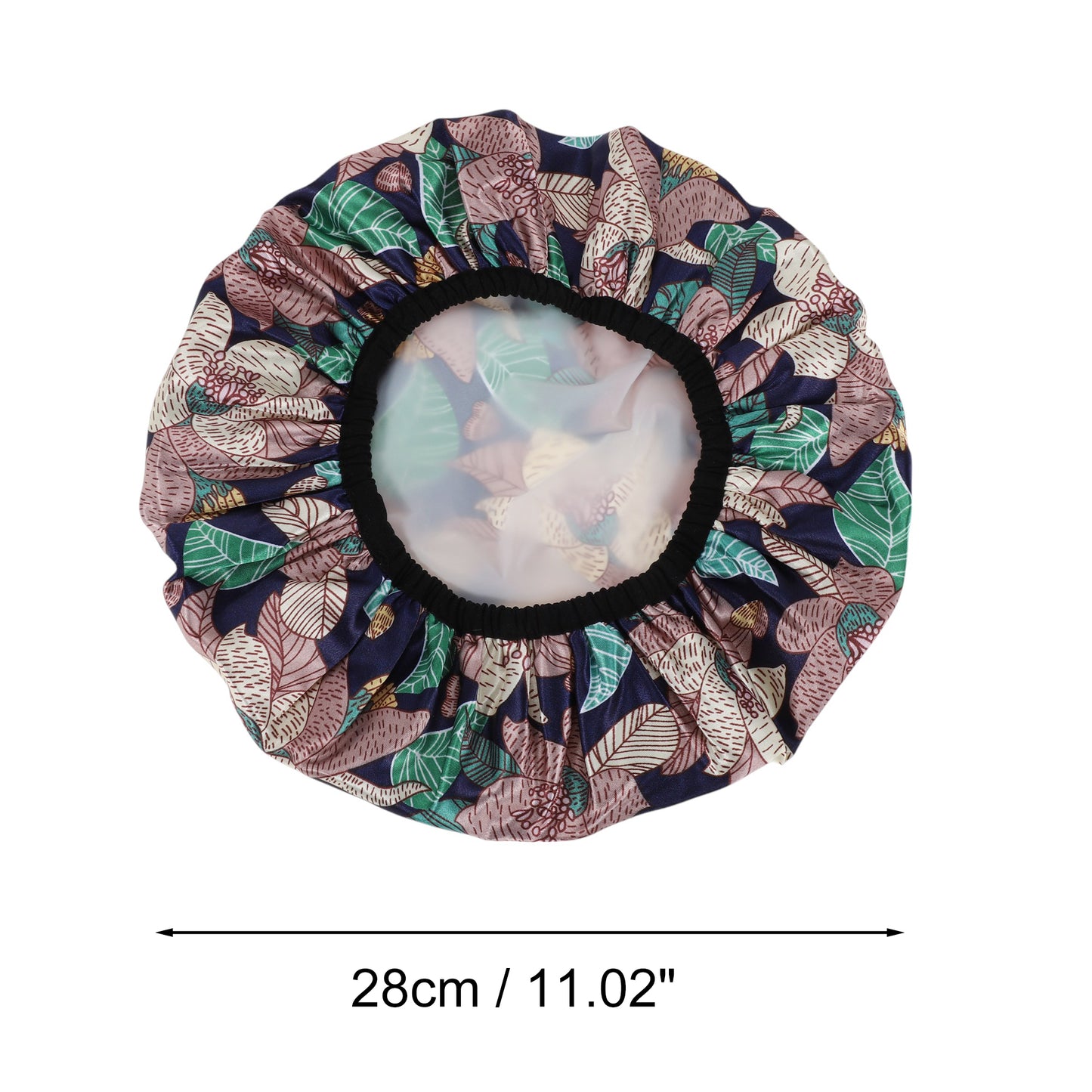1 Pc Leaves Bath Cap for Women Shower Cap Yellow Green Pink
