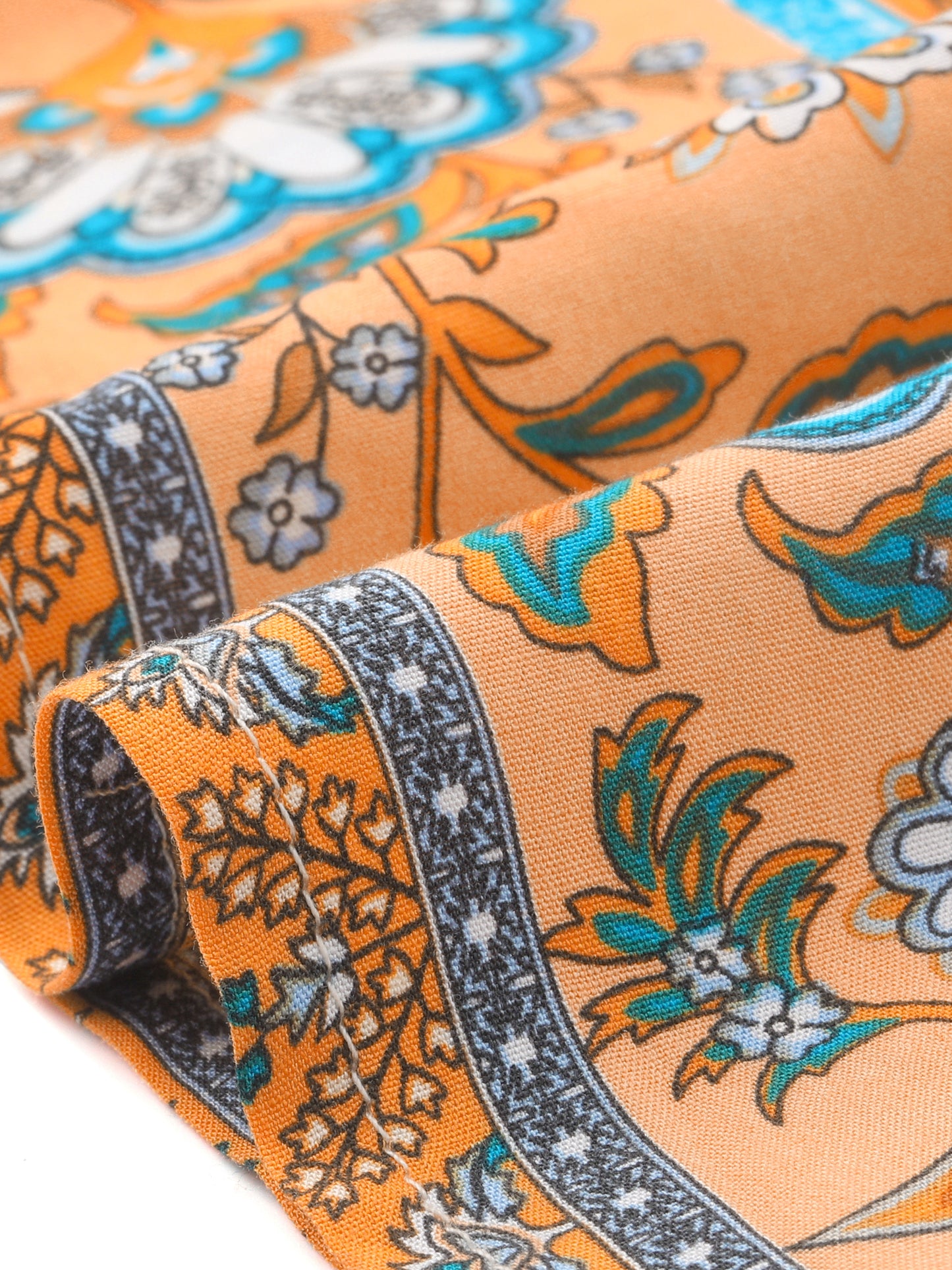 Pantalones bohemios florales para mujer, cintura con cordón, pierna ancha y bolsillos para playa