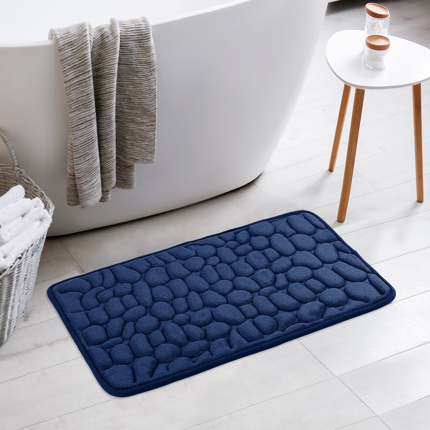 Memory Foam Bathroom Rugs Ultra Soft Non-Slip Water Absorbent Quick Dry Bath Mats