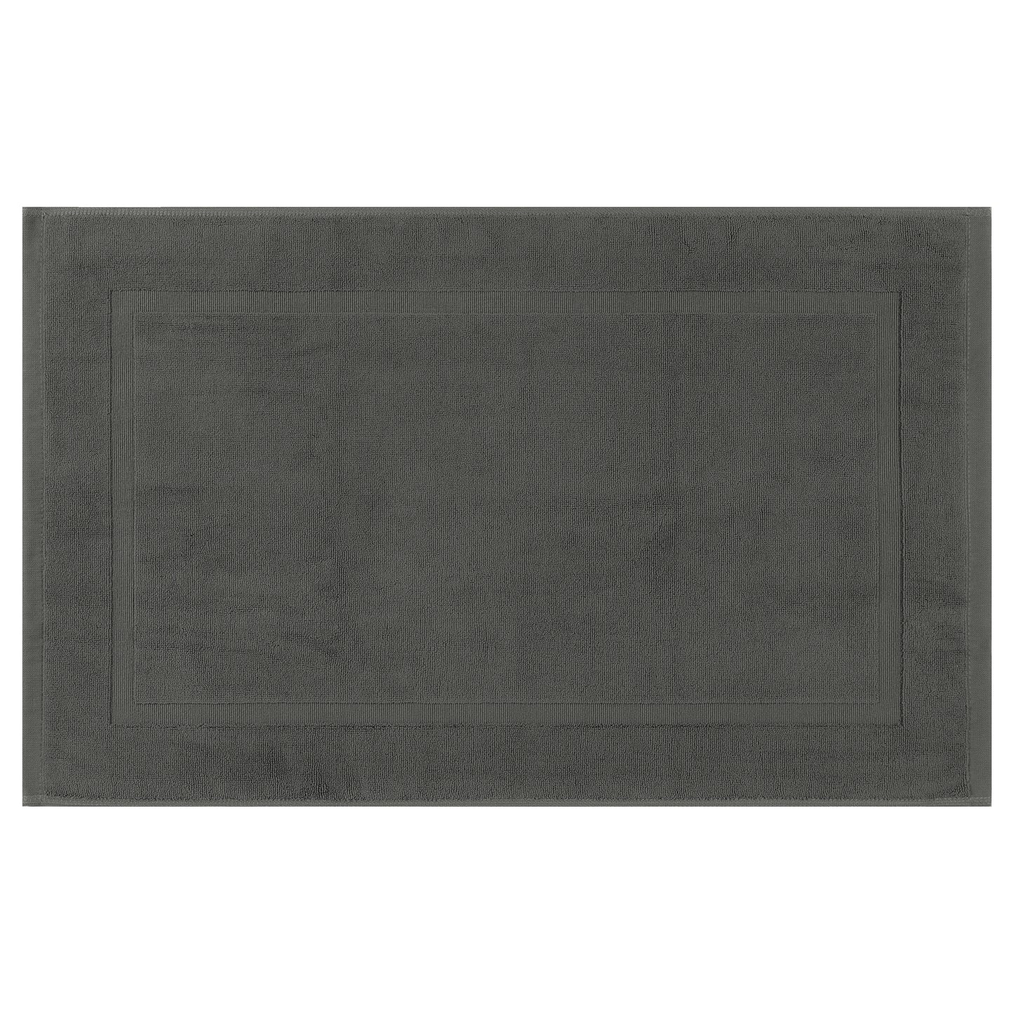 Towel Cotton Banded Bath Mat, Reversible Step Out Soft Plush Absorbent Bath Mats