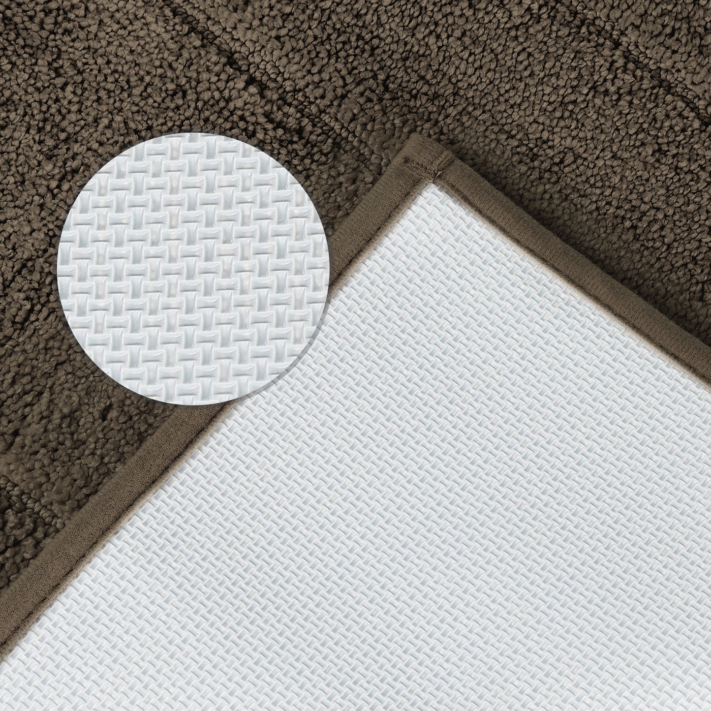Geometry Bath Mats, Extra Soft Absorbent, Non-Slip Comfortable Solid Color Bath Mats