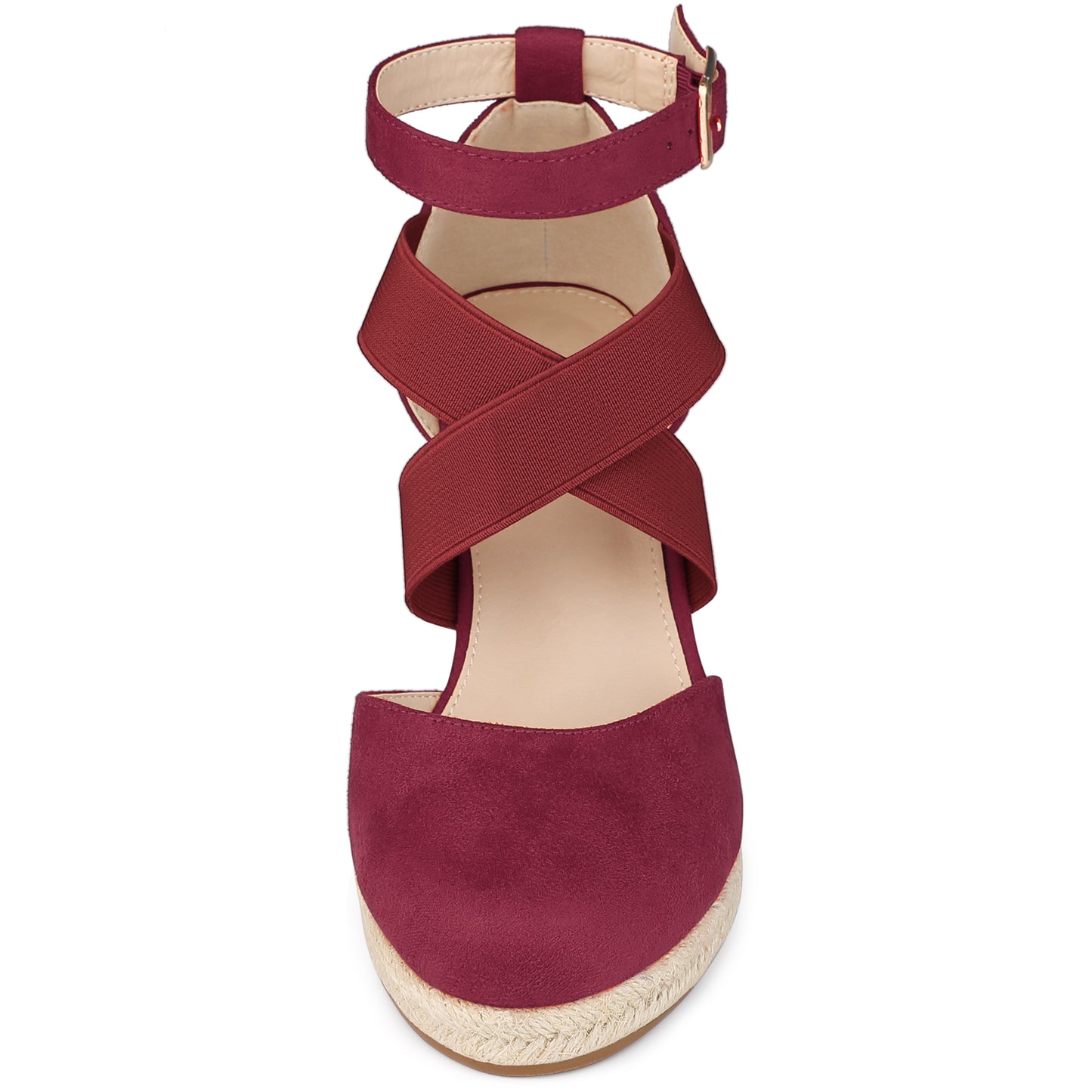 Women's Espadrilles Closed Toe Wedges Heels Sandals