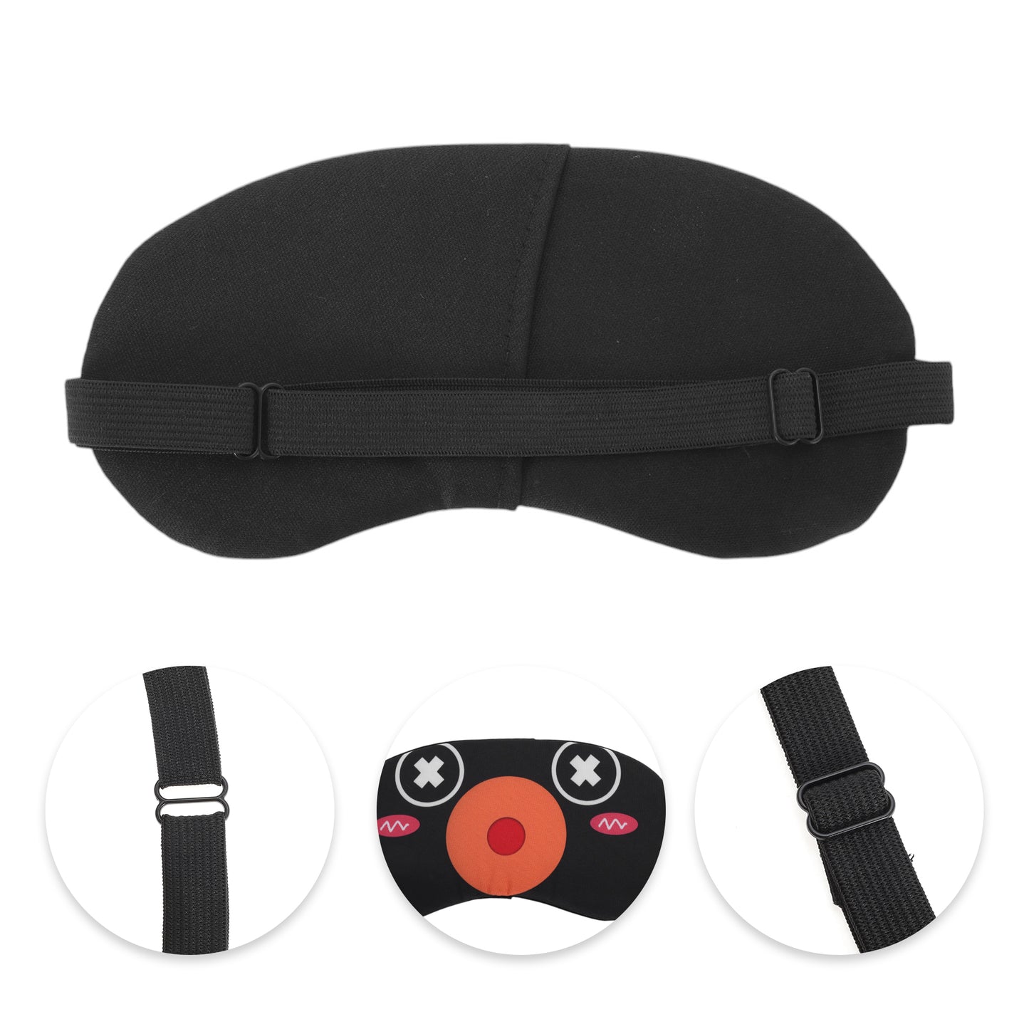 Durable Adjustable Eye Mask Eye Shade Cover for Rest Black