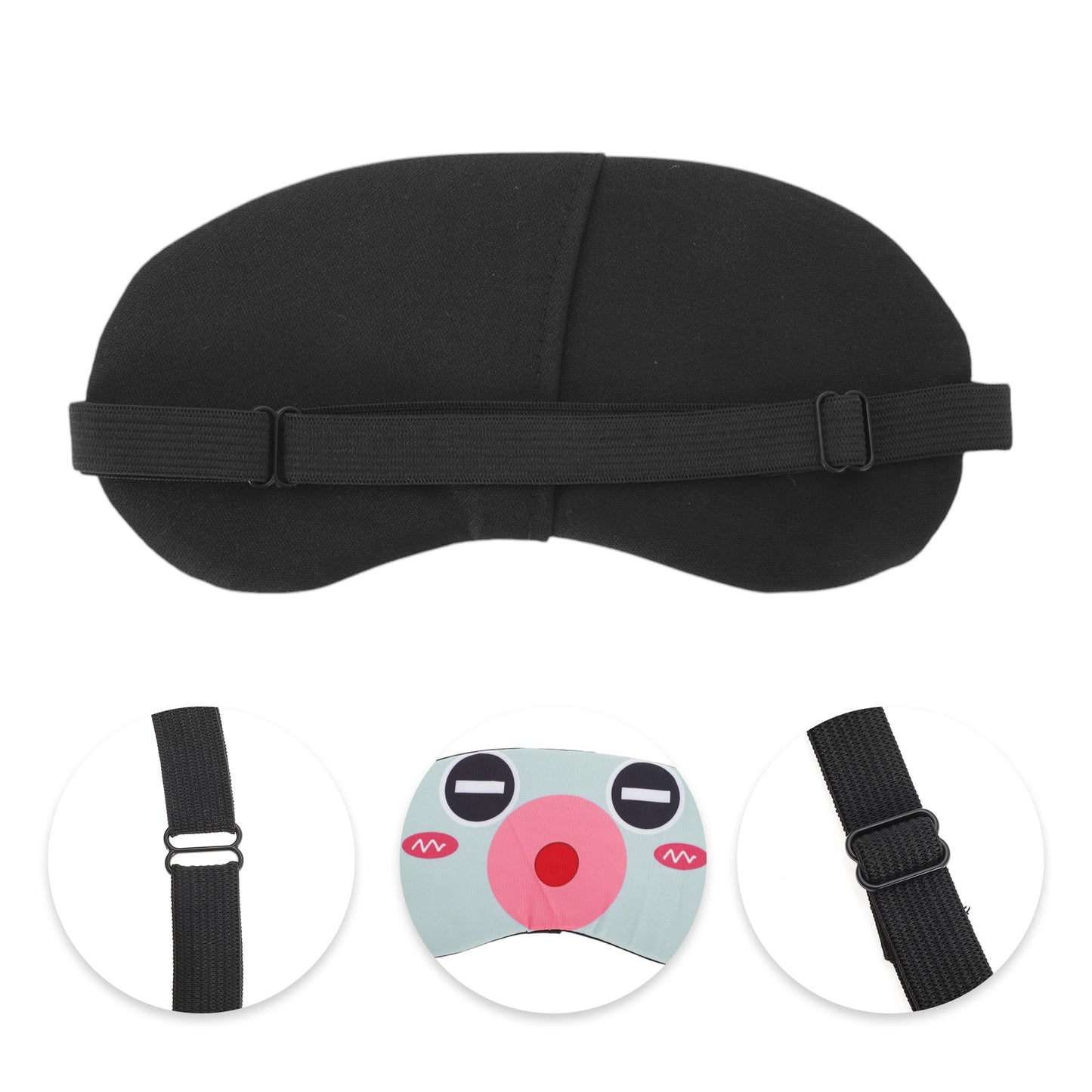 Durable Adjustable Eye Mask Eye Shade Cover for Rest Gray Blue