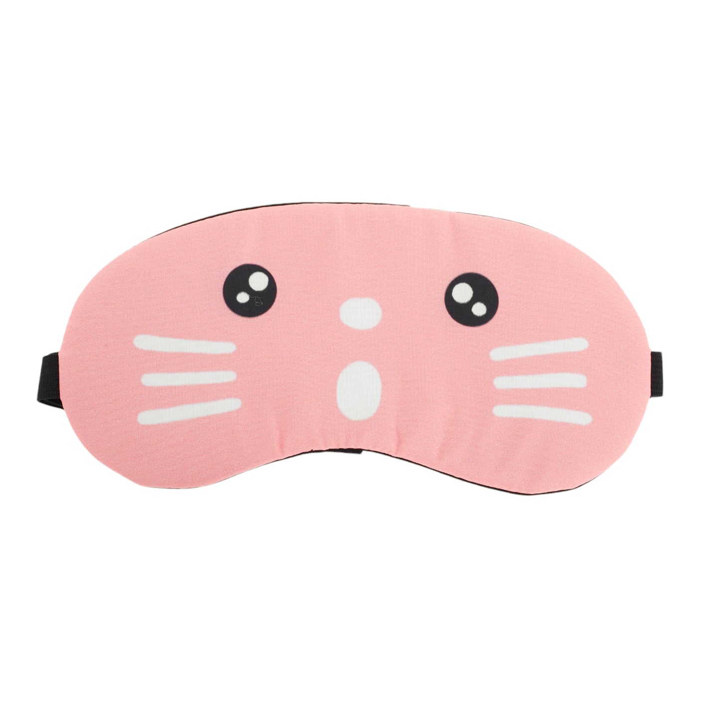 Portable Cat Adjustable Eye Mask Eye Shade Cover for Rest Pink
