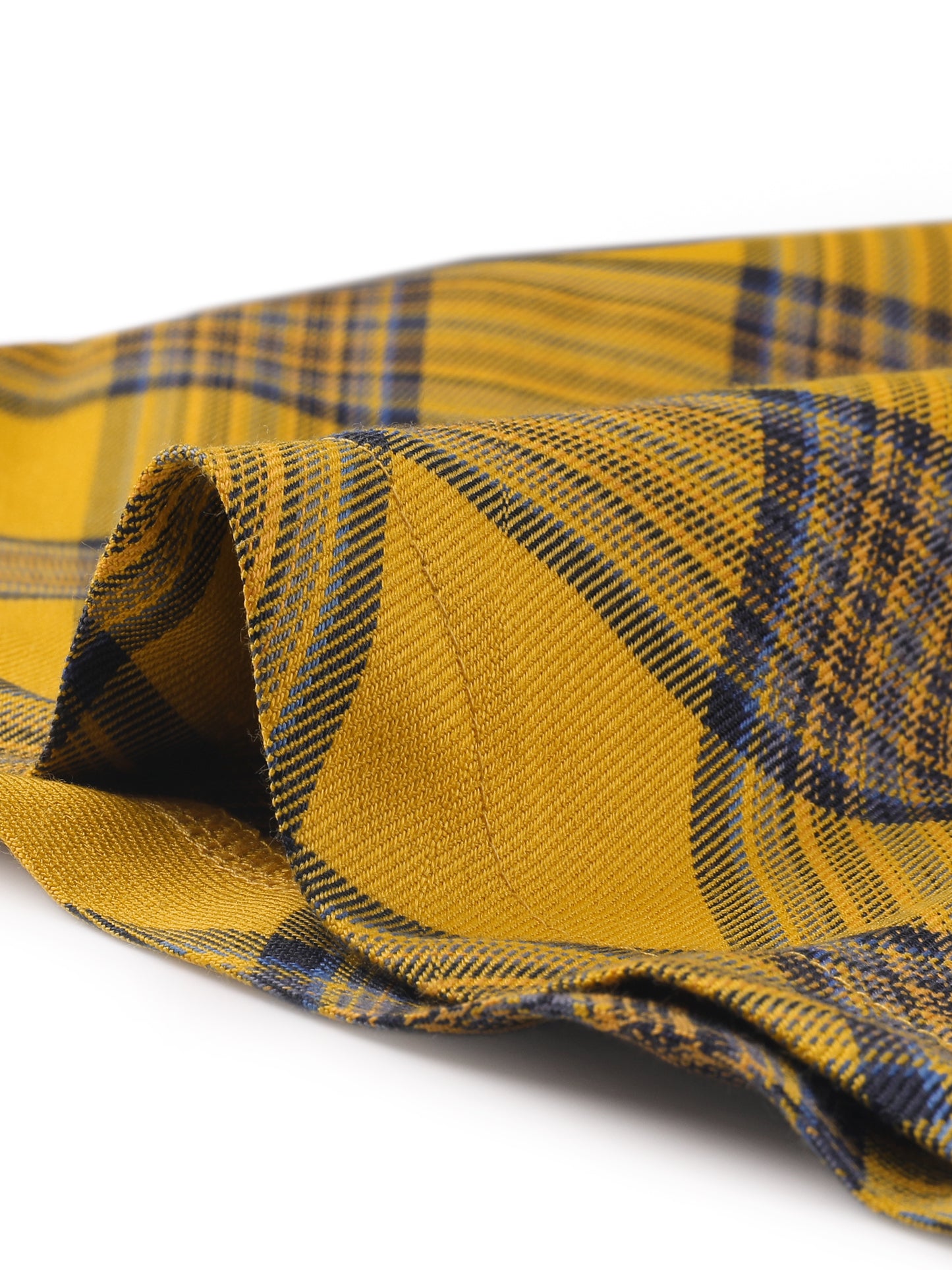 Women's Tartan Plaid High Waist Belted Vintage A-Line Midi Skirt