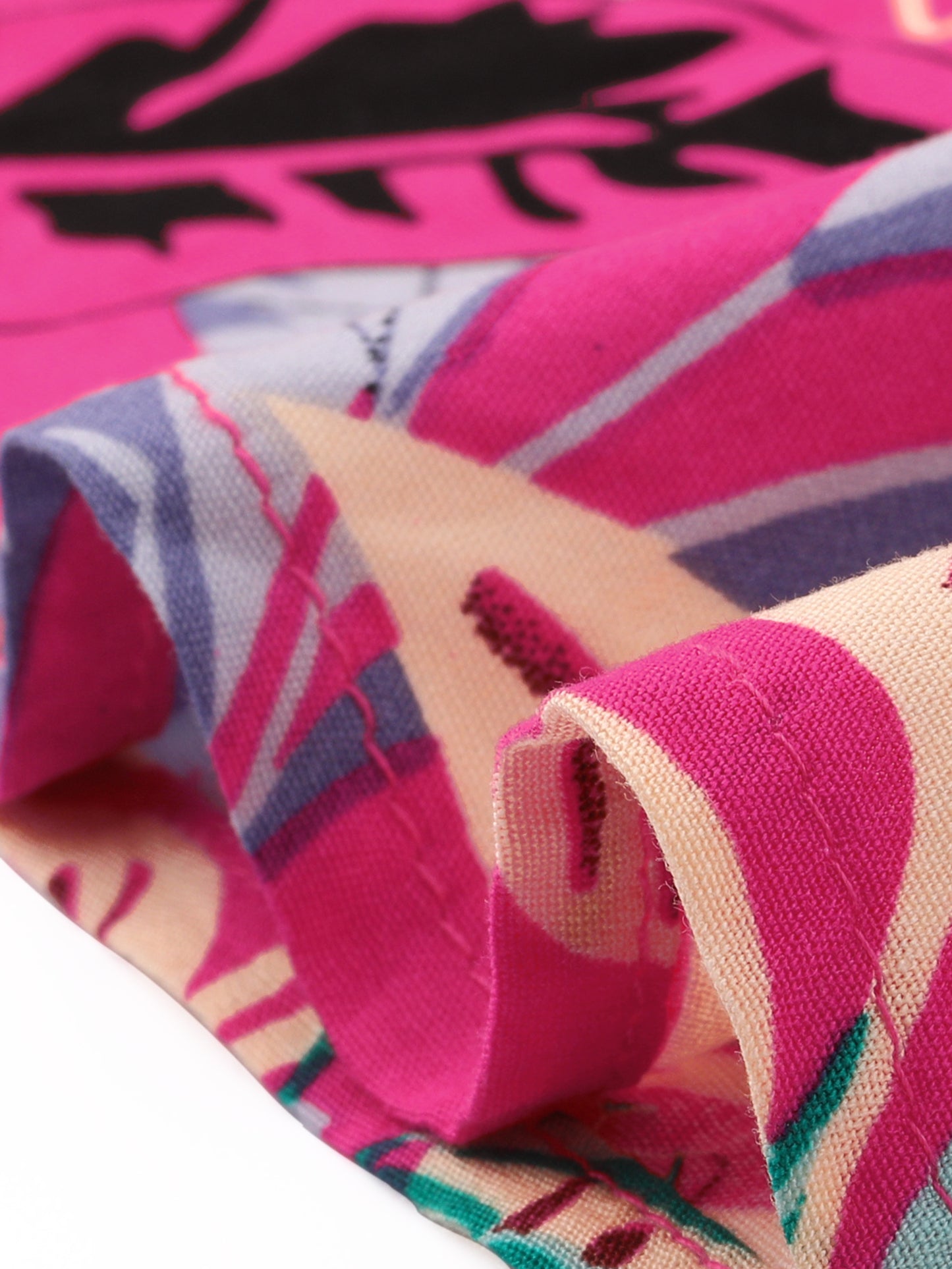 Women's Summer Beach Ruched Split Thigh Tropical Skirt