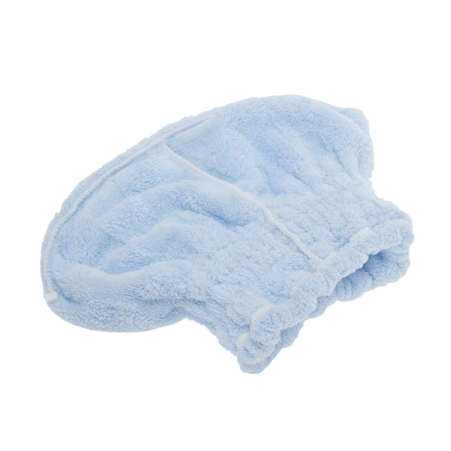 1 Pc Comfortable Bow Hair Towel Drying Hair Cap for Bathroom Blue
