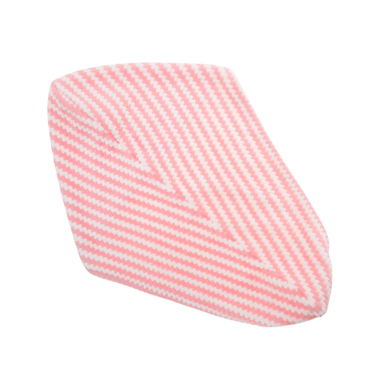 1 Pc Water-absorbent Wave Pattern Hair Drying Towel for Bathroom Pink