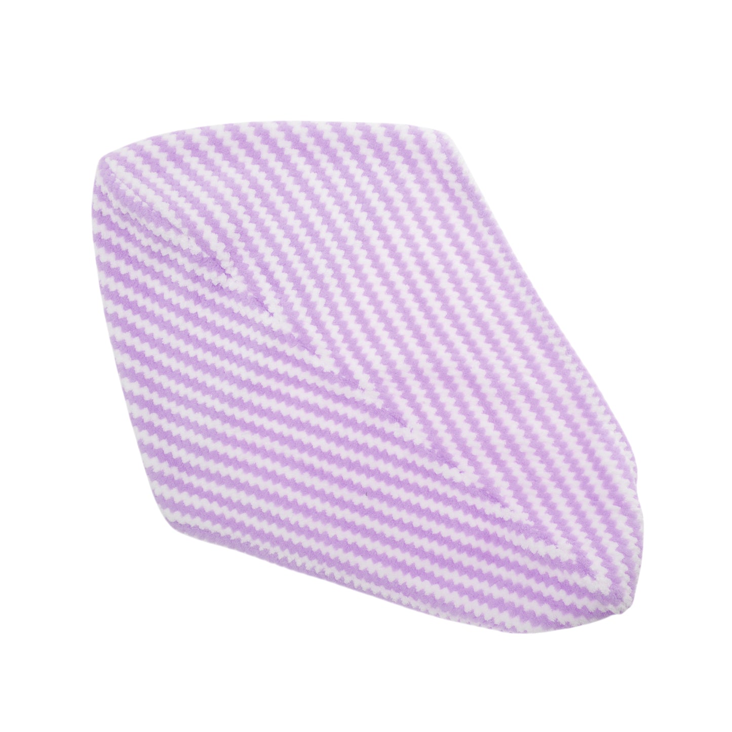 1 Pc Water-absorbent Wave Pattern Hair Drying Towel for Bathroom Purple