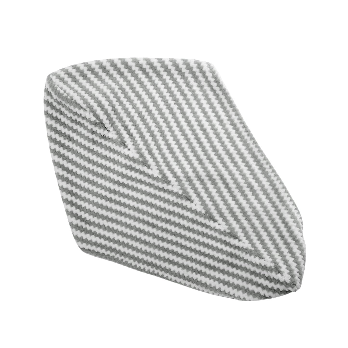 1 Pc Water-absorbent Wave Pattern Hair Drying Towel for Bathroom Gray