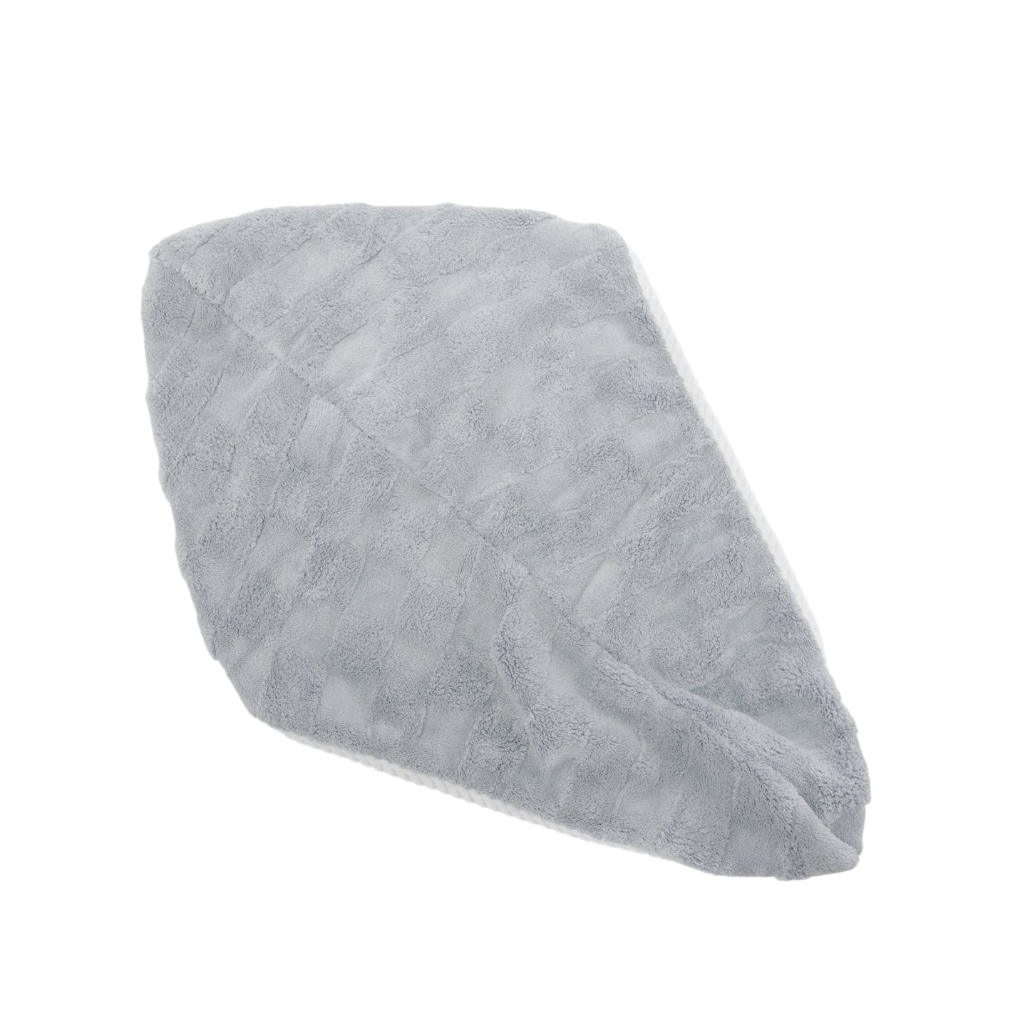 1 Pc Water-absorbent Hair Towel Drying Wrap for Bathroom Gray