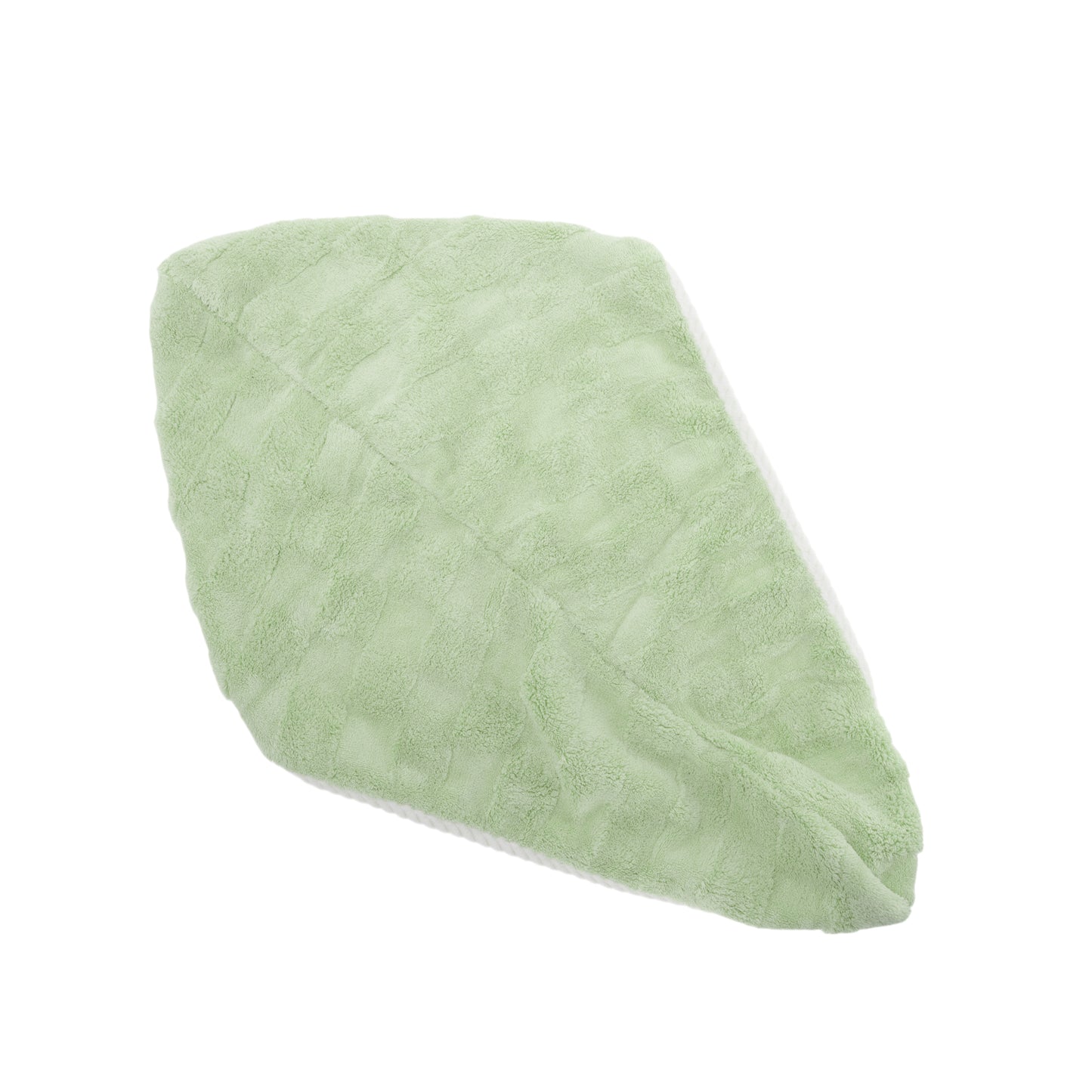 1 Pc Water-absorbent Hair Towel Drying Wrap for Bathroom Green