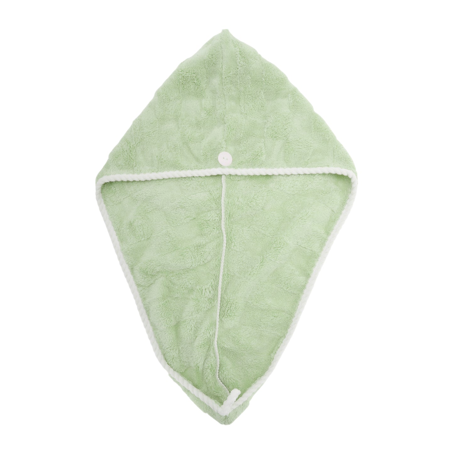 1 Pc Water-absorbent Hair Towel Drying Wrap for Bathroom Green
