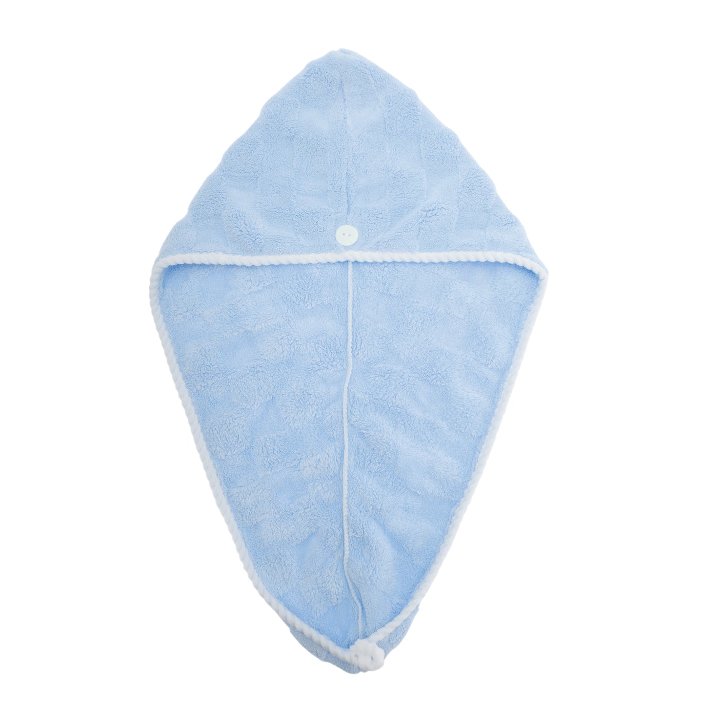 1 Pc Water-absorbent Hair Towel Drying Wrap for Bathroom Blue