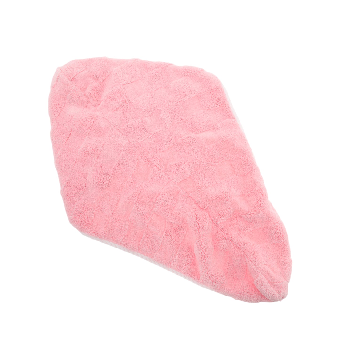 1 Pc Water-absorbent Hair Towel Drying Wrap for Bathroom Pink