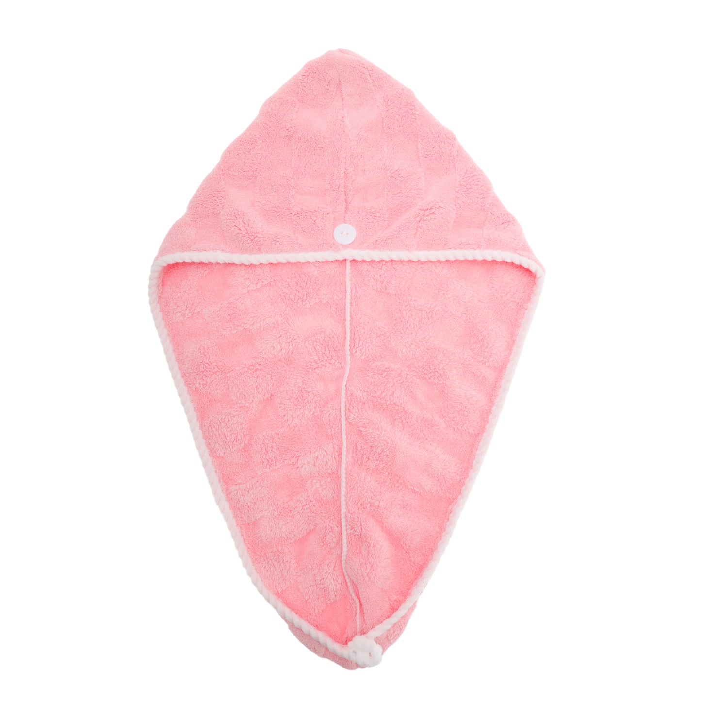 1 Pc Water-absorbent Hair Towel Drying Wrap for Bathroom Pink