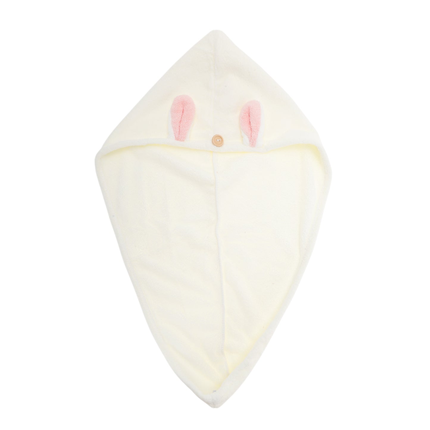 1 Pc Comfortable Rabbit Ears Hair Towel for Bathroom Hotel Beige