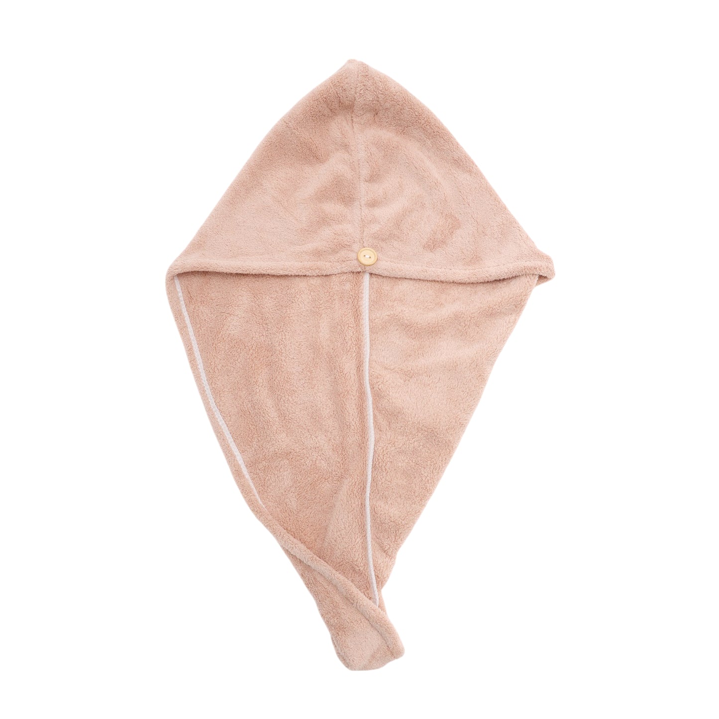 1 Pc Water-absorbent Solid Hair Towel for Bathroom Pink