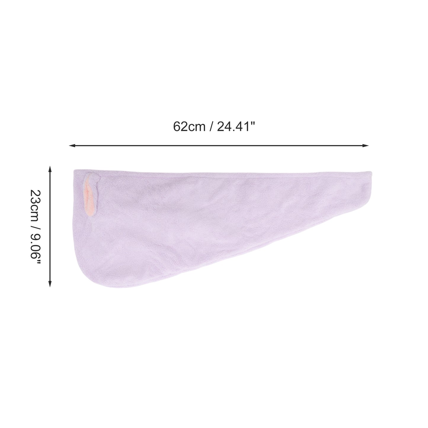 1 Pc Water-absorbent Cartoon Rabbit Ears Hair Towel for Bathroom Purple