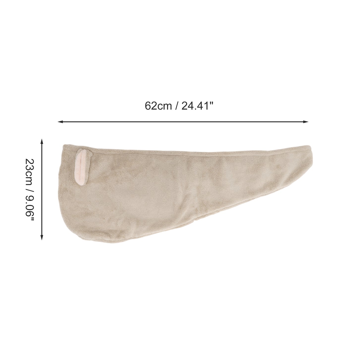 1 Pc Water-absorbent Cartoon Rabbit Ears Hair Towel for Bathroom Khaki