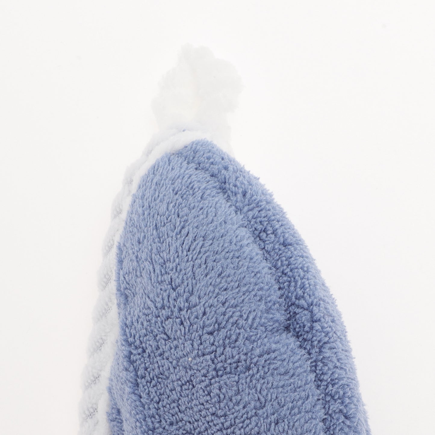 1 Pc Water-absorbent Double Layer Hair Drying Towel for Bathroom Blue, Gray