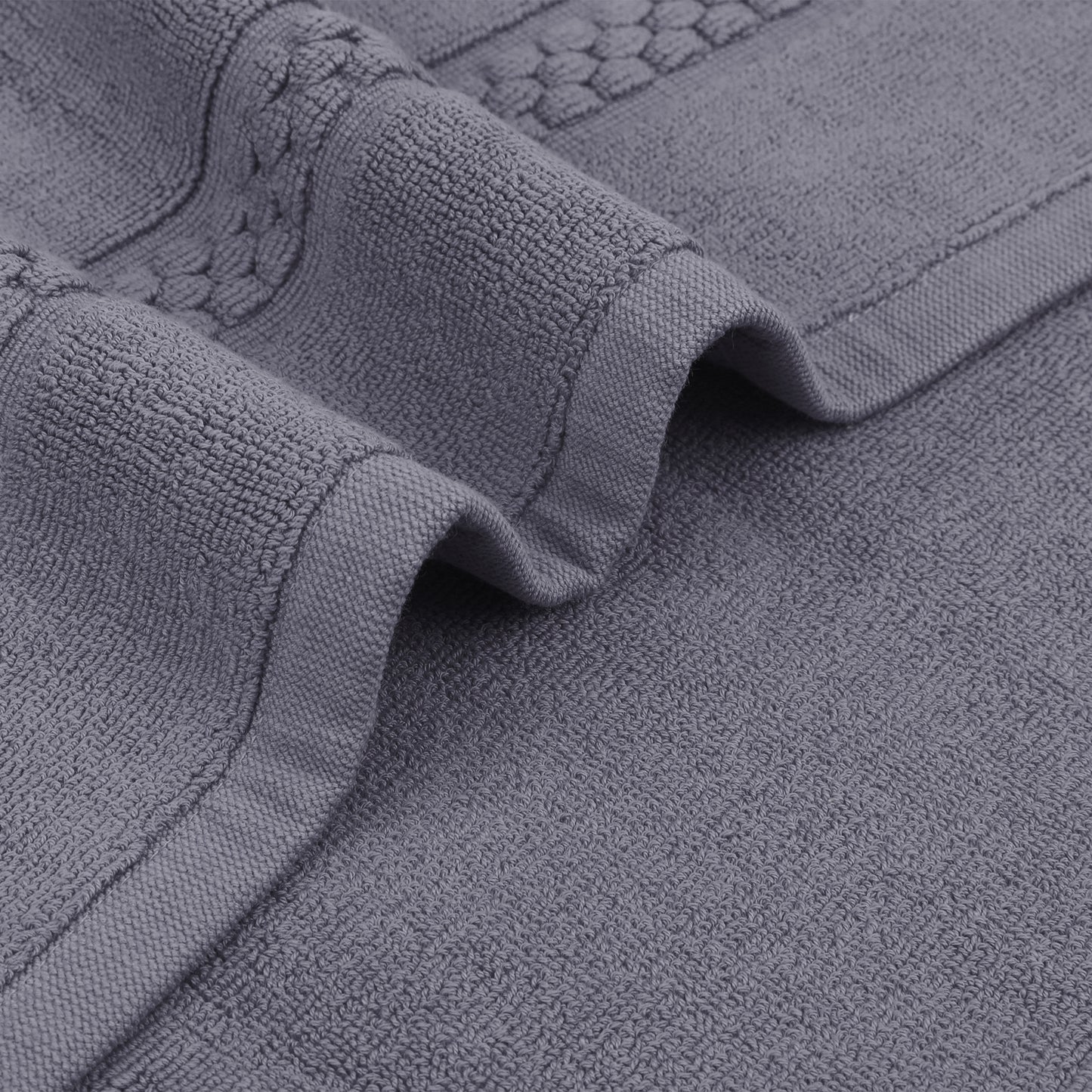 Absorbent Bath Rugs Reversible Cotton Spa Quick Dry Non Slip Thick Machine Wash Bath Mats